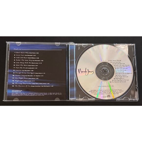 Norah Jones – Come Away With Me CD (2002 Blue Note Records) Used - Picture 3 of 3